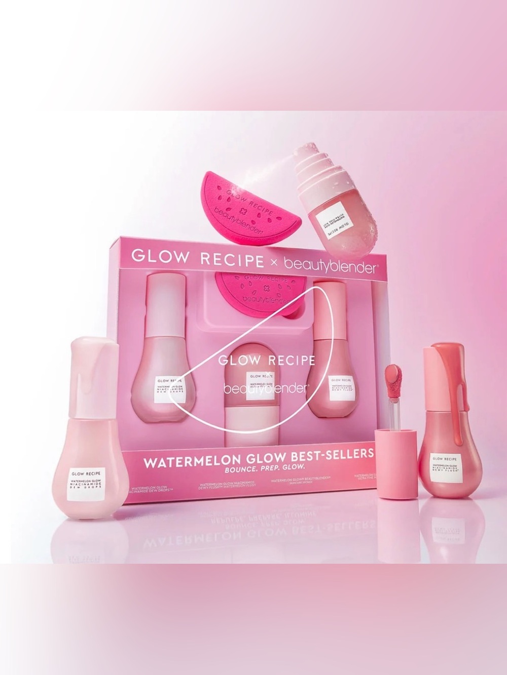 Glow Recipe x Beautyblender Watermelon Glow Best-Sellers Kit